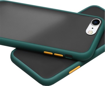 ETUI MATOWE RAMKA DO IPHONE 7/8 CASE + SZKŁO