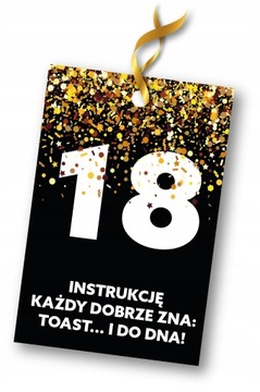 10x Zawieszki na alkohol Urodziny 18,20,30,40,50+