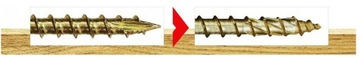 СТОЛЯНЫЕ ВИНТЫ ПО ДЕРЕВО 5x40 TORX WKRĘT-MET 500 шт.