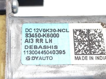 HYUNDAI I10 ELELKTRICKÝ ZVEDÁK OKNO DVEŘE ZADNÍCH ZADNÍ LEVÝ 2021 4/5DR