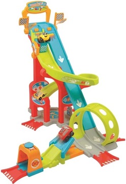 TOR SAMOCHODOWY Z PĘTLĄ GARAŻ MEGAJUMP PARKING ZJEŻDŻALNIA WYRZUTNIA 2 AUTA