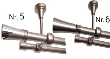 ПОТОЛОЧНЫЙ КАРКАС, СЕРЕБРЯНЫЙ 19мм/300см ДВОЙНОЙ С ЛЯГУШКАМИ, РАЗЛИЧНЫЕ КОНЦЫ