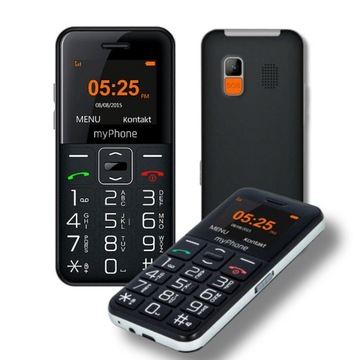 Telefon dla seniora myPhone Halo Easy czarny