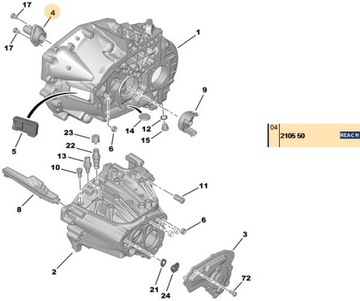 TULEJA PEUGEOT/FIAT WAŁKA SPRZĘGŁOWEGO 3
