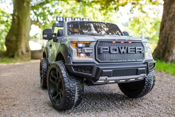 JEEP RAPTOR F-150 с аккумулятором 12В 12Ач, привод 4х4, мягкие колеса EVA, светодиоды