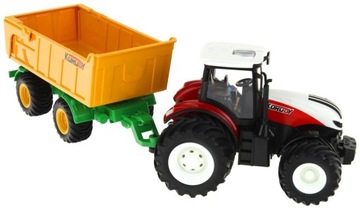 Трактор с дистанционным управлением и прицепом с радиоуправляемым управлением