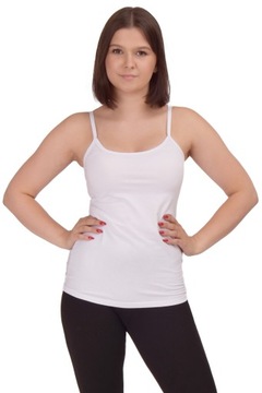 Koszulka wąskie ramiączko bawełniana sportowa 2XL