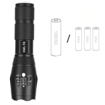 МОЩНЫЙ СВЕТОДИОДНЫЙ ФОНАРЬ С ПЕРЕЗАРЯЖАЕМОЙ БАТАРЕЕЙ