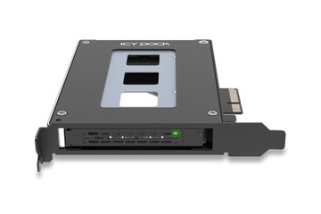 ICY DOCK 2,5-дюймовый твердотельный накопитель NVMe U.2/U.3 с корпусом PCIe 4.0 x4 для слота расширения