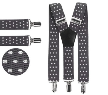 SZELKI DZIECIĘCE do spodni w groszki 0-12 lat