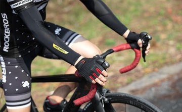 ROCKBROS S169BR велосипедные перчатки короткие на липучке M