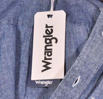 WRANGLER koszula blue LS WORKWEAR SHIRT _ L 40