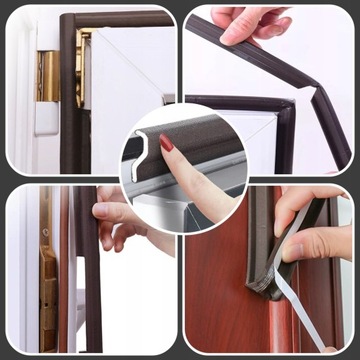 Уплотнители Дверной и оконный уплотнитель, самоклеющаяся уплотнительная лента, 4м