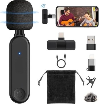 AGPTEK Microphone, петличный микрофон для iOS/Android