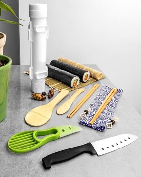 Набор для приготовления суши DELUXE, включающий до 14 аксессуаров