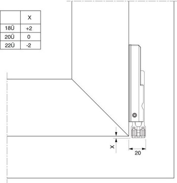 Петля Maco, нижний кронштейн, рама ПВХ, оконная фурнитура