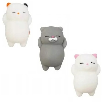 Squishy cat zestaw 3 kotków gniotków kotki