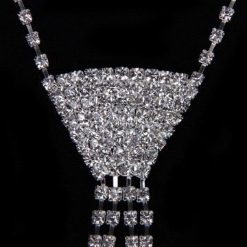 Crystals Tassels Rhinestone Necktie Style B