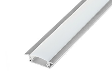 Profil aluminiowy TAU 1m do taśm LED + zaślepki