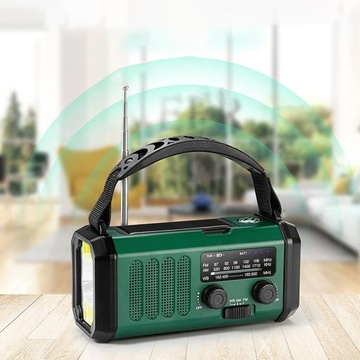 1 АВАРИЙНЫЙ FM-РАДИО СОЛНЕЧНЫЙ ФОНАРИК SOS 10000 мАч IPX5