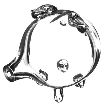 КОРОБКА-КОПИЛКА ДЕКОРАТИВНАЯ СТЕКЛЯННАЯ БОЛЬШАЯ 13x18 80442