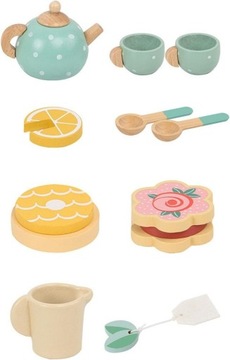 ДЕРЕВЯННЫЙ ЧАЙНЫЙ СЕРВИС ИГРОВЫЕ АКСЕССУАРЫ КОФЕЙНЫЙ СЕРВИС ЧАШКА DZB