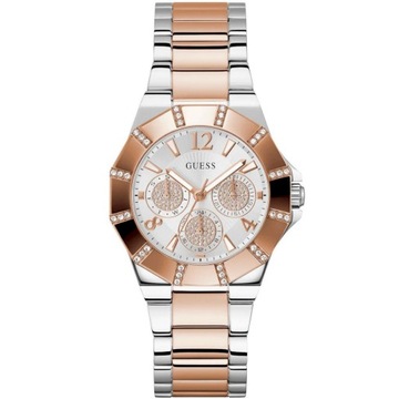 Różowozłoty zegarek damski Guess Sunray