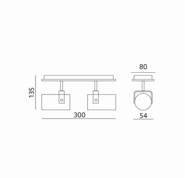 KOBI ПОТОЛОЧНЫЙ СВЕТИЛЬНИК С ОТРАЖАТЕЛЕМ ARLES 2XGU10 БЕЛЫЙ
