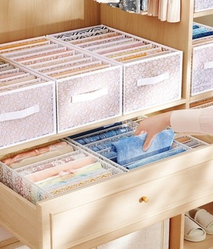 Organizer do szafy Ubrania Spodnie Koszule Bluzy GARDEROBY PUDEŁKO Wkład