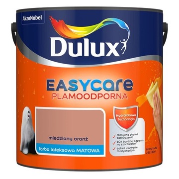 Dulux EasyCare Farba Ścienna Miedziany Oranż 2,5L