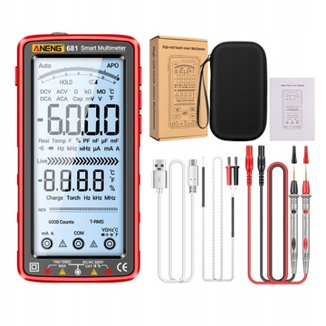 MULTIMETR CYFROWY ANENG 681 LCD