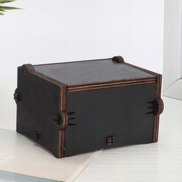 Деревянная музыкальная шкатулка «Битлз» с рукояткой в ​​подарок.