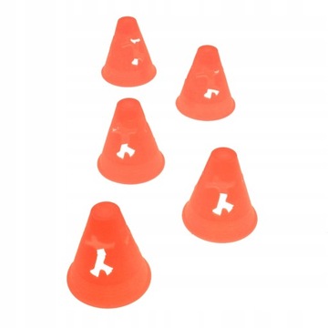 5 штук пустых оранжевых конусов для