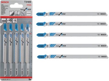 Brzeszczoty 5szt aluminium blachy Bosch T318B