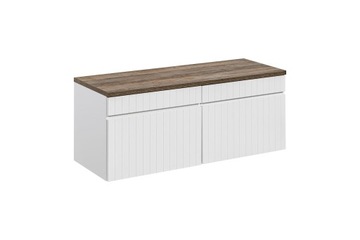 SZAFKA ŁAZIENKOWA Z BLATEM 120 CM ICONIC BIAŁA