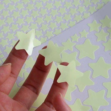 Naklejki Fluorescencyjne Komplet Księżyc Gwiazdki