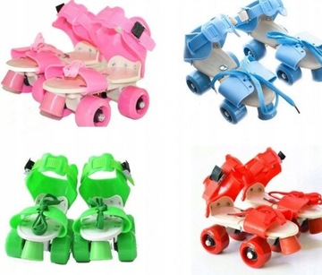 РОЛИКИ РОЛИКИ НА КЛАССИЧЕСКУЮ РЕГУЛИРУЕМУЮ ДЕТСКУЮ ОБУВЬ ДЕТСКИХ ЦВЕТОВ