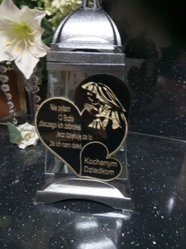 Свеча с гравировкой: ДЕНЬ БАБУШКИ, ДЕНЬ ДЕДУШИ