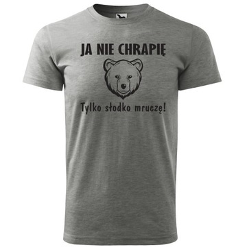 Koszulka myśliwska JA NIE CHRAPIĘ TYLKO MRUCZĘ 3XL