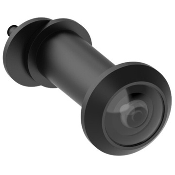 WIZJER DO DRZWI SZEROKOKĄTNY JUDASZ DRZWIOWY MOSIĘŻNY 14mm KOLOR CZARNY