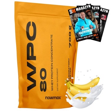 nowmax WPC80 WHEY PROTEIN 700G – BIAŁKO SERWATKOWE DLA MIĘŚNI I REGENERACJI