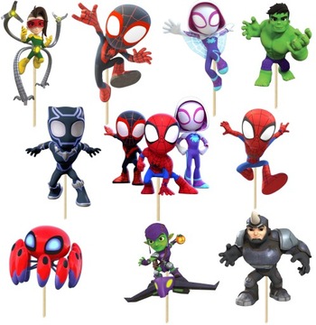 Топпер для торта «Паук» УКРАШЕНИЕ «ЧЕЛОВЕК-ПАУК»