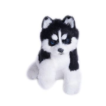 Realistyczny szczeniak pies rasy Husky zabawka sym