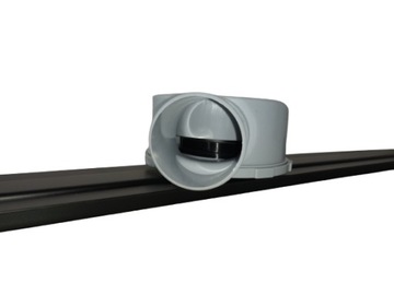 Flat slim odpływ liniowy 80 cm czarne DN50