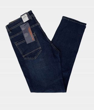 Spodnie Jeansowe Męskie Granatowe Texasy Dżinsy BIG MORE JEANS N24 W40 L30