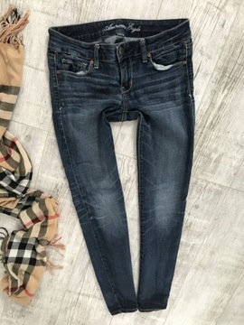 AMERICAN EAGLE__spodnie rurki jeans SKINNY__36 S