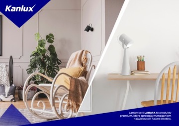 Kanlux LARATA E27 настольная лампа, белый