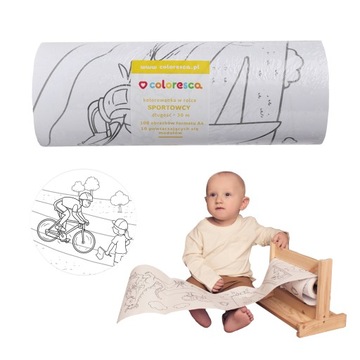 COLORESCA KOLOROWANKA W ROLCE SPORTOWCY XXL