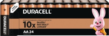 24x DURACELL BASIC ALCALYTIC BATTERY LR6 R6 AA
