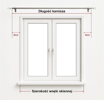 KARNISZ POJEDYNCZY BIAŁY 160CM DLA NOWOCZESNYCH WNĘTRZ - CYLINDER FREZ